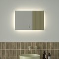 Зеркало с фацетом Defesto Glow 60x40, LED подсветка, ИК-выключатель, нейтральный белый свет DF 2502RH