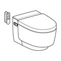 Унитаз-биде Geberit AquaClean Mera Comfort панель белая 146.210.11.1