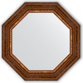 Зеркало Evoform Octagon 666x666 в багетной раме 88мм, римская бронза BY 3791