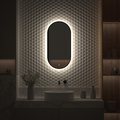 Зеркало с окантовкой Defesto Aura 40x80, LED подсветка, сенсорный выключатель, нейтральный белый свет DF 2922S