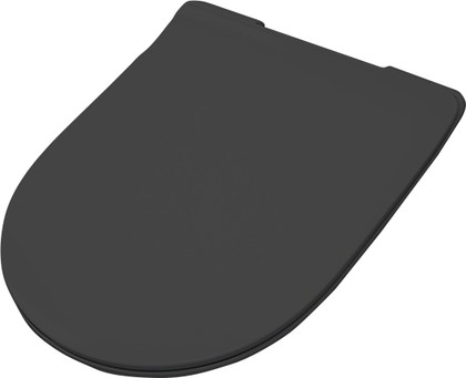 Сиденье для унитаза Artceram File 2.0, с крышкой, микролифт, чёрный матовый FLA014 17
