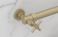 Вентиль Сунержа угловой Крест G1"НРxG3/4"НГ, матовая шампань 022-1304-0134