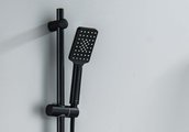 Душевой гарнитур Aquatek Лира 650, 3jet, чёрный матовый AQ2018MB