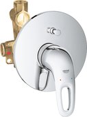 Смеситель для ванны Grohe Eurostyle встраиваемый, рукоятка с отверстием, хром 33637003