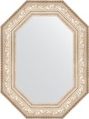 Зеркало Evoform Polygon 600x800 в багетной раме 109мм, виньетка серебро BY 7253