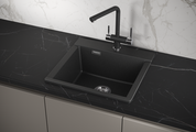 Кухонная мойка Granula Estetica ES-5201, 520x500, кварц, Чёрный 5201, ЧЁРНЫЙ