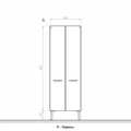 Verona SOLO Шкаф напольный, ширина 60см, 2 дверцы, артикул SL314