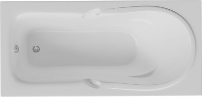 Ванна акриловая Aquatek Леда, 170x80, фронтальный экран, слив слева, вклеенный каркас LED170-0000057