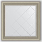 Зеркало Evoform Exclusive-G 860x860 с гравировкой, в багетной раме 88мм, хамелеон BY 4321
