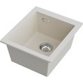 Кухонная мойка Omoikiri Omishima 41-U CR Matt Natceramic, подстольный монтаж, cream матовый 4997569