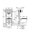 Унитаз с инсталляцией Grohe Bau Ceramic, 5в1, с сиденьем, кнопкой и звукоизоляцией 103849SH00