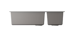 Кухонная мойка Omoikiri Tedori 85-2-U-GR, две чаши, Tetogranit, leningrad grey 4993542