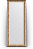 Зеркало Evoform Exclusive-G Floor 850x2050 пристенное напольное, с гравировкой, в багетной раме 106мм, барокко золото BY 6333