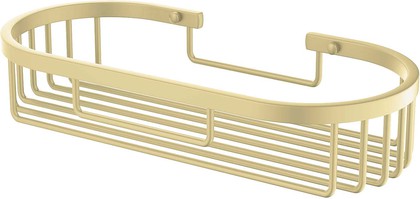Полка для душа Aquatek 285x130x65, шлифованное золото AQ4916BG