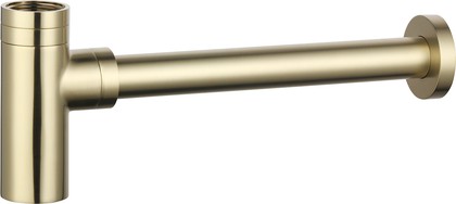 Сифон для раковины AQUAme цилиндр, Brushed gold AQM7010BG