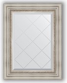 Зеркало Evoform Exclusive-G 560x740 с гравировкой, в багетной раме 88мм, римское серебро BY 4018
