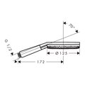 Ручной душ Hansgrohe Alive Select S 125 3jet EcoSmart, шлифованный чёрный хром 24511340