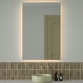 Зеркало с фацетом Defesto Glow 80x120, LED подсветка, ИК-выключатель, тёплый белый свет DF 2520R