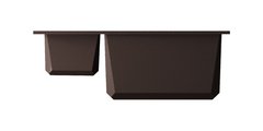Кухонная мойка Omoikiri Sakaime 60-2-DC, две чаши, оборачиваемая, тёмный шоколад 4993912