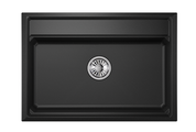 Кухонная мойка Granula Kitchen Space KS-7301, 730x510, накладная, кварц, Чёрный 7301, ЧЁРНЫЙ