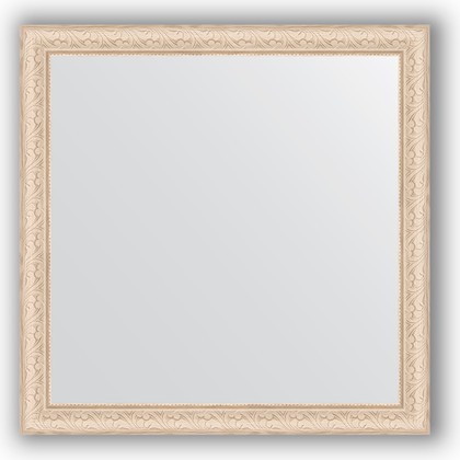 Зеркало Evoform Definite 740x740 в багетной раме 57мм, беленый дуб BY 1026