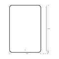 Зеркало с окантовкой Defesto Aura 80x120, LED подсветка, ИК-выключатель, тёплый белый свет DF 2980R