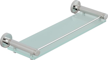 Полка для ванной Сунержа Каньон с ограничителем L400, хром, стекло 00-3004-0400