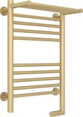 Полотенцесушитель электрический Сунержа Богема 2.0, с полкой, 600x400, МЭМ справа, шампань матовый 022-5207-6040