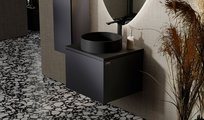 Тумба под раковину Jorno Stone 60, подвесная, антрацит Stn.01.60/P/A/JR