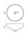 Раковина для ванной Omoikiri Hitomi-WH Marble Natceramic, WH Marble 4972078