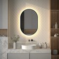 Зеркало с окантовкой Defesto Aura 60x90, LED подсветка, ИК-выключатель, тёплый белый свет DF 2935R
