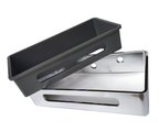 Полка для ванной Bemeta Cytro 279x139, съёмная вставка, ABS-пластик, серый / хром 102308226