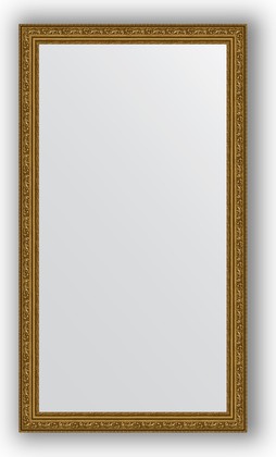 Зеркало Evoform Definite 640x1140 в багетной раме 56мм, виньетка состаренное золото BY 3199