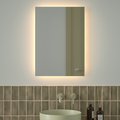 Зеркало с фацетом Defesto Glow 50x70, LED подсветка, без выключателя, тёплый белый свет DF 2514