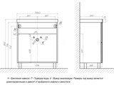 Тумба с раковиной Velvex Edge 700-0-2 (9696) напольная, белый глянец tn.EDG.9696.70.2Y белый глянец + 9696-70