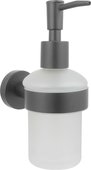 Дозатор жидкого мыла Aquatek Вега, настенный, оружейная сталь AQ4005BGM