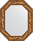 Зеркало Evoform Polygon 630x780 в багетной раме 99мм, византия золото BY 7222