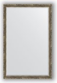 Зеркало Evoform Exclusive 1130x1730 с фацетом, в багетной раме 70мм, старое дерево с плетением BY 3616