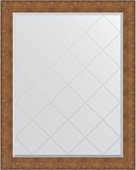 Зеркало Evoform Exclusive-G 970x1220 с фацетом и гравировкой в багетной раме 88мм, медная кольчуга BY 4561
