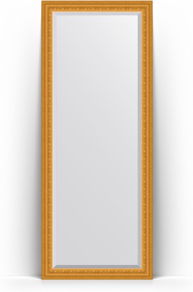 Зеркало Evoform Exclusive Floor 800x1990 пристенное напольное, с фацетом, в багетной раме 80мм, сусальное золото BY 6109
