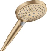 Лейка для душа Hansgrohe Raindance Select S120 3jet, EcoSmart, шлифованная бронза 26531140