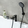 Смеситель врезной на борт ванны Aquatek Альфа, на 1 отверстие, матовый чёрный AQ1944MB