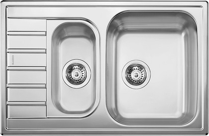 Кухонная мойка Blanco Livit 6S Compact, с крылом, полированная сталь 515117