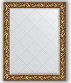 Зеркало Evoform Exclusive-G 990x1240 с гравировкой, в багетной раме 99мм, византия золото BY 4371