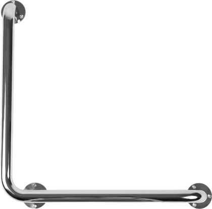 Поручень настенный Aquatek 600x600, Г-образный, правый, хром POR-0000007