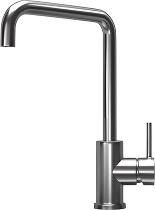 Смеситель кухонный Granula Kitchen Space KS-7110, высокий излив, однорычажный, Сталь сатин 7110, СТАЛЬ САТИН