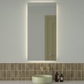 Зеркало с фацетом Defesto Glow 60x120, LED подсветка, без выключателя, нейтральный белый свет DF 2508