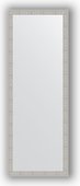 Зеркало Evoform Definite 510x1410 в багетной раме 46мм, волна алюминий BY 3102