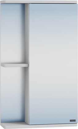 Зеркальный шкаф Санта Ника 410x700x145, правый, белый 101081