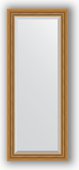 Зеркало Evoform Exclusive 530x1330 с фацетом, в багетной раме 70мм, состаренное золото с плетением BY 3509